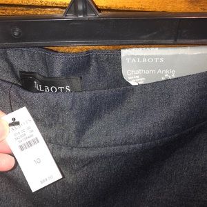 Womens Talbots side zip denim trouser. Size 10